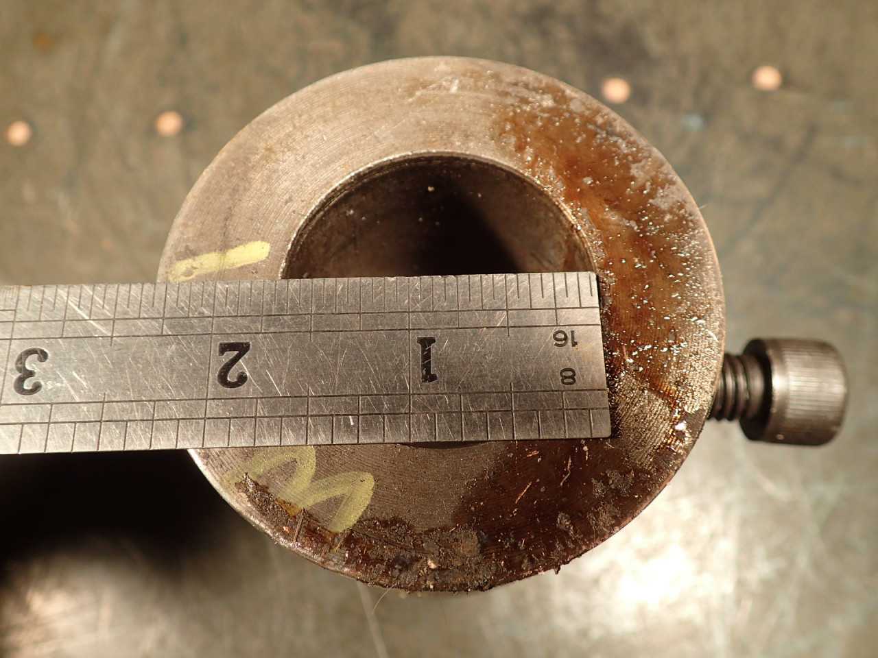 42mm Bore End Mill Tool Holder: 1" Straight Shank, Used in Good Condition - MACHINING ACCESSORIES & TOOLING