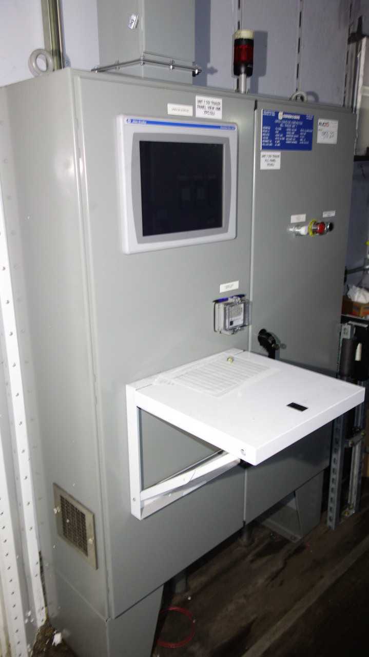 DSI TRAILER OPERATOR PANEL W/ ALLEN BRADLEY 2711P-T15C4A8 PANELVIEW PLUS, 1756-L61 LOGIXPAC CONTROLLER MODULE RACK - AUTOMATION & CONTROLS