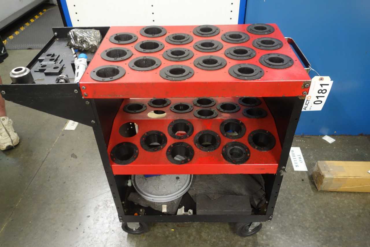 Huot Toolscoot Rolling CNC tool cart, HSK63 taper - ROLLING CARTS