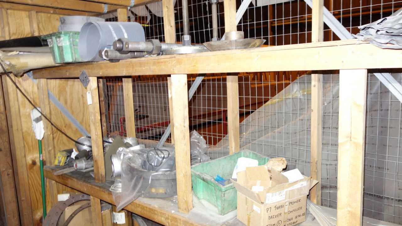 CONTENTS OF ROOM W/ 1 STANLEY VIDMAR CABINETS, TOOLING, REPLACEMENT PARTS (CONTENTS OF BOTH VIDMARS INCLUDED) - TOOL STORAGE