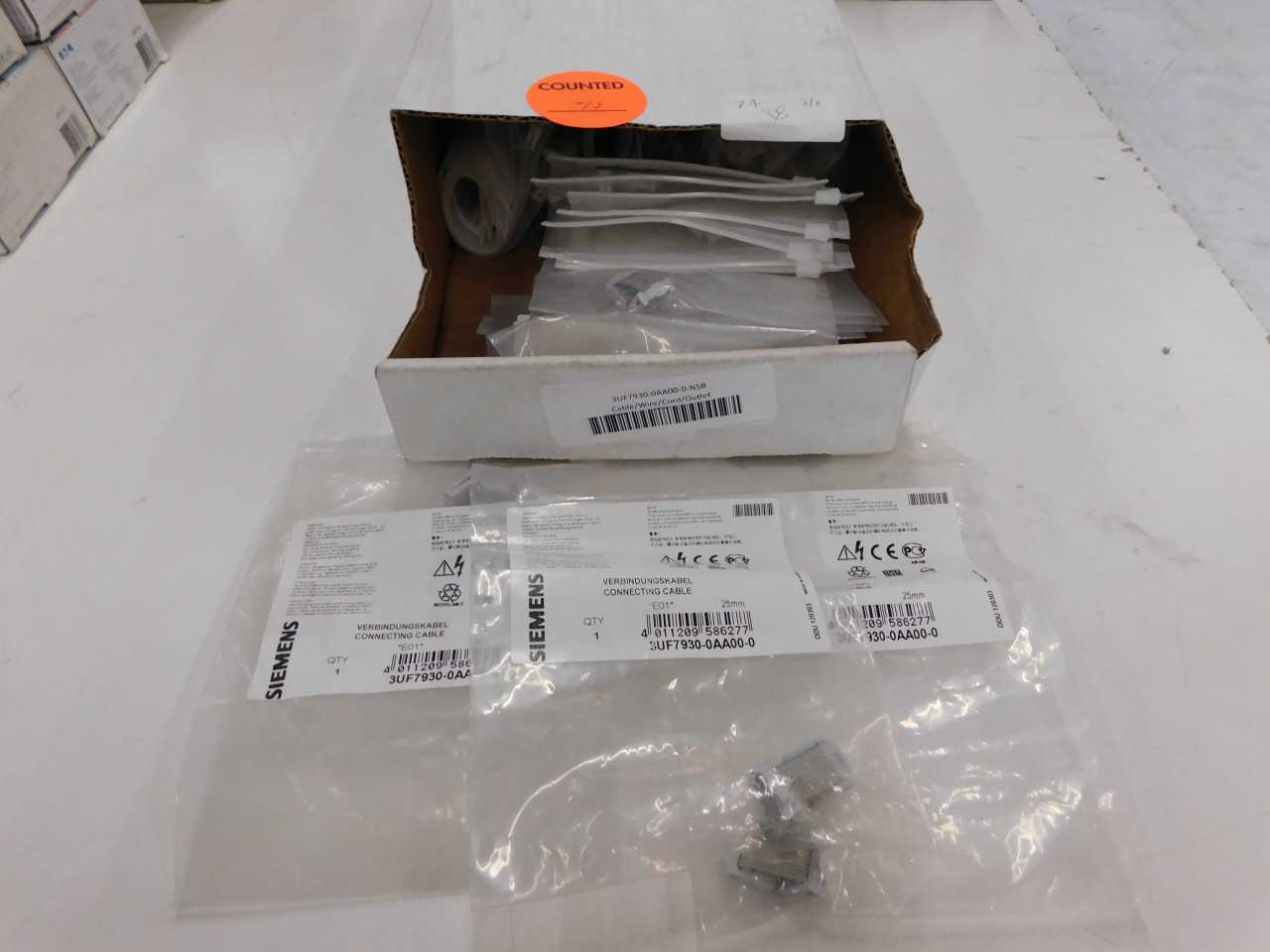Lot of Quantity 72x 3UF7930-0AA00-0 Cable/Wire/Cord/Outlet - ELECTRICAL COMPONENTS