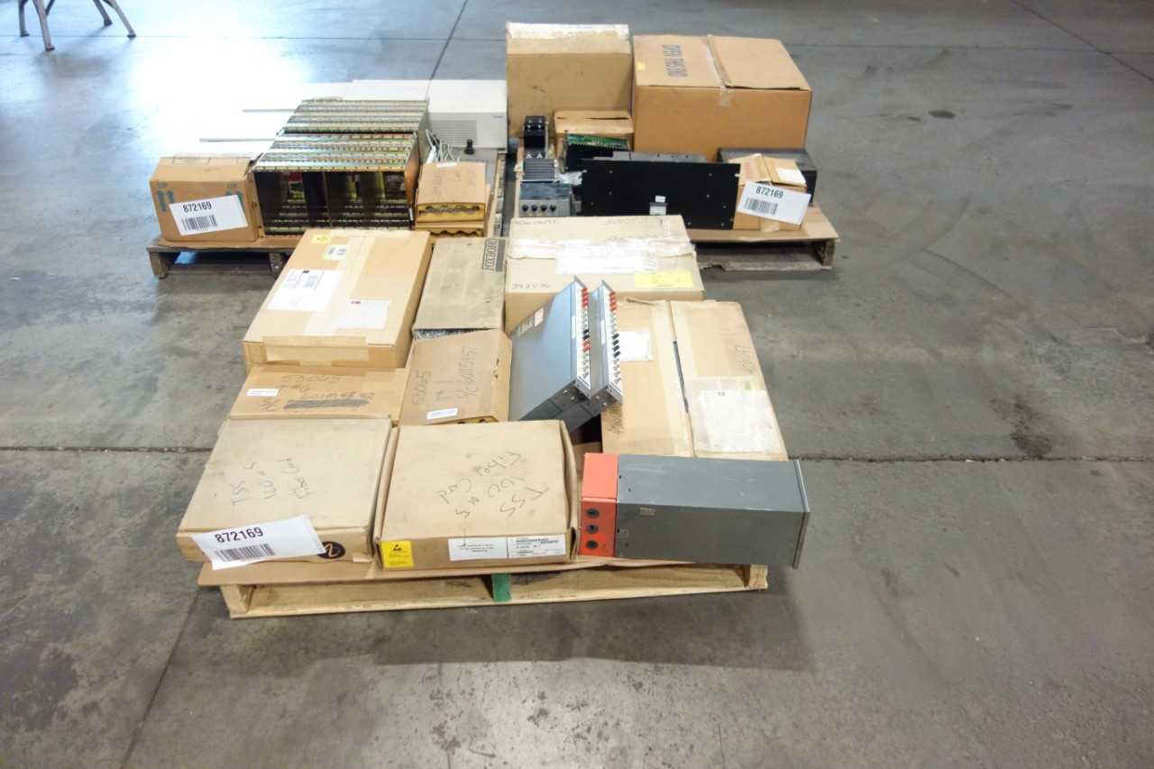 3 PALLETS OF ASSORTED ELECTRICAL - ELECTRICAL COMPONENTS