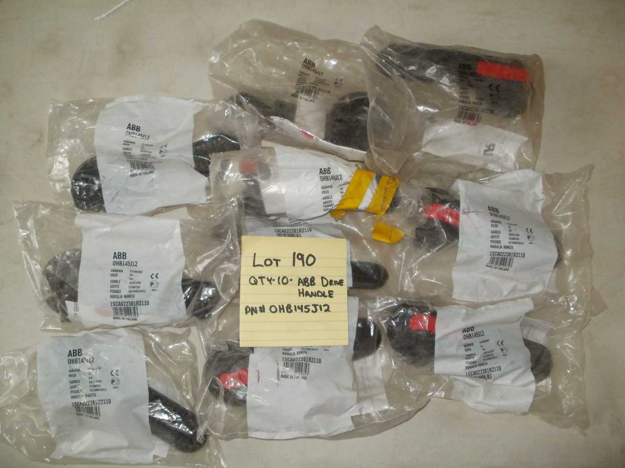 ABB HANDLE OHB145J12 ( QTY. 10) - AUTOMATION & CONTROLS