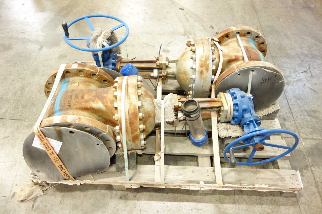 LOT OF 2 WALWORTH 12 IN GATE VALVES - KNIFE GATE VALVE