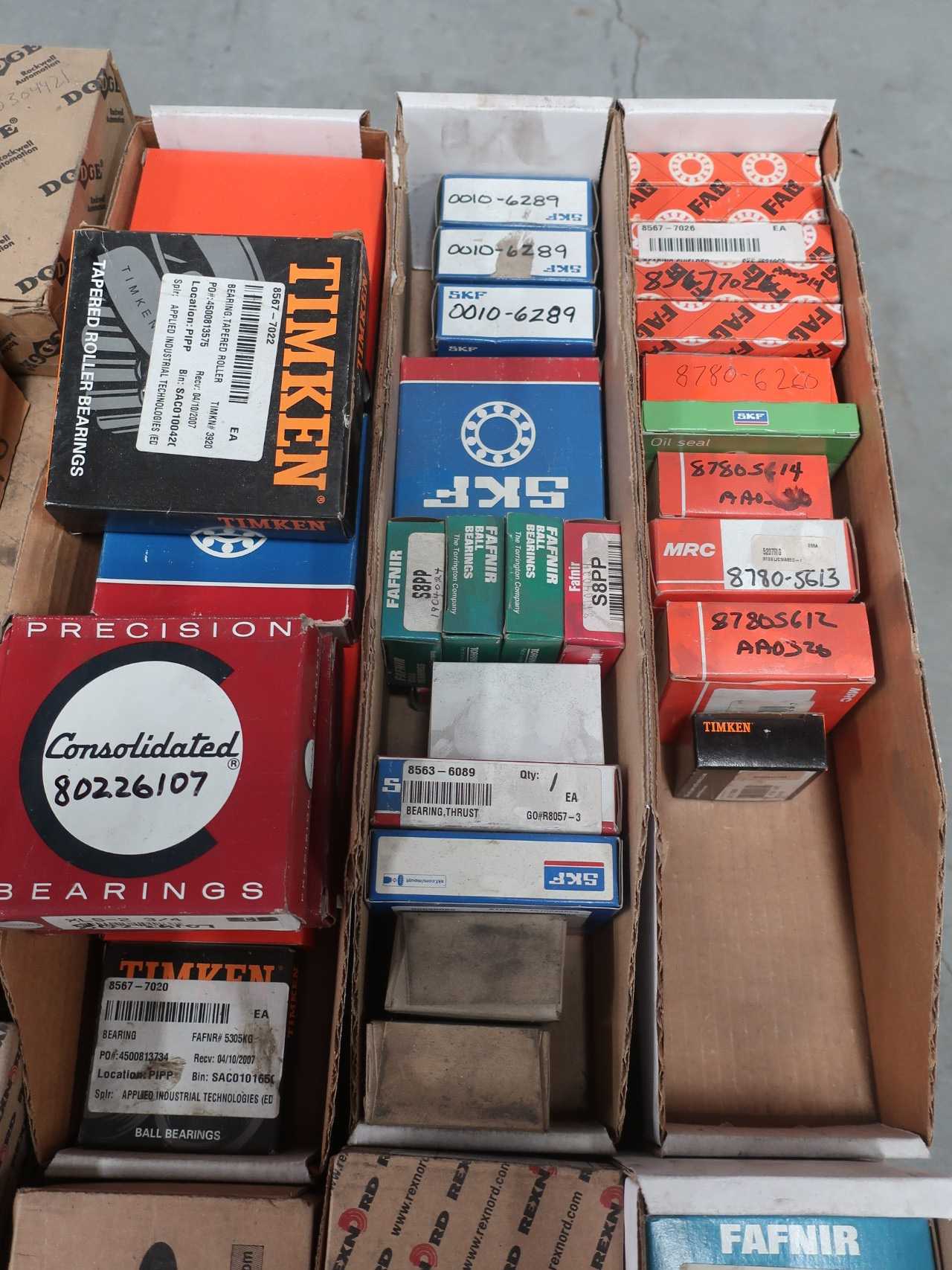 1 PALLET OF ASSORTED BEARINGS - BEARINGS