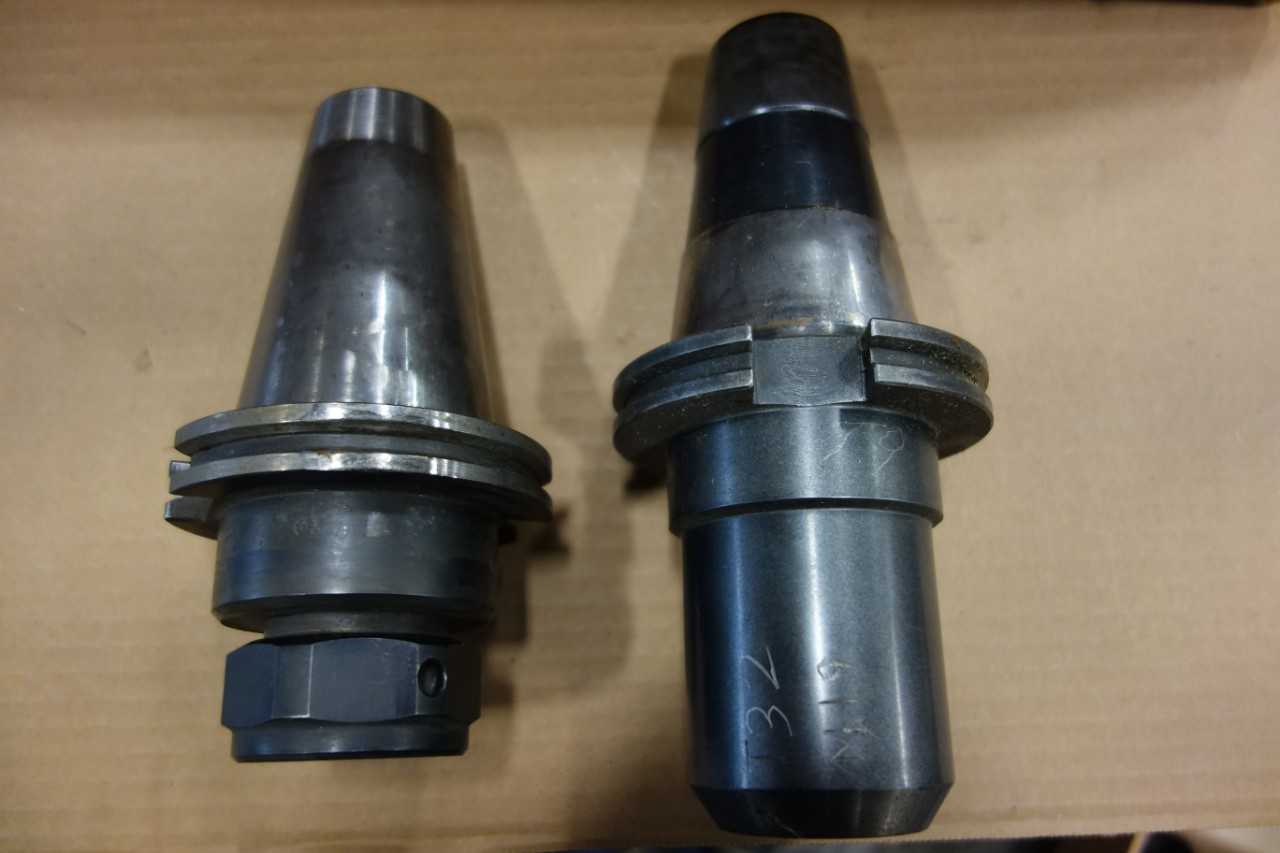 LOT OF ASSORTED CAT50 TOOL HOLDERS - PARLEC - ELECTRIC POWER TOOLS