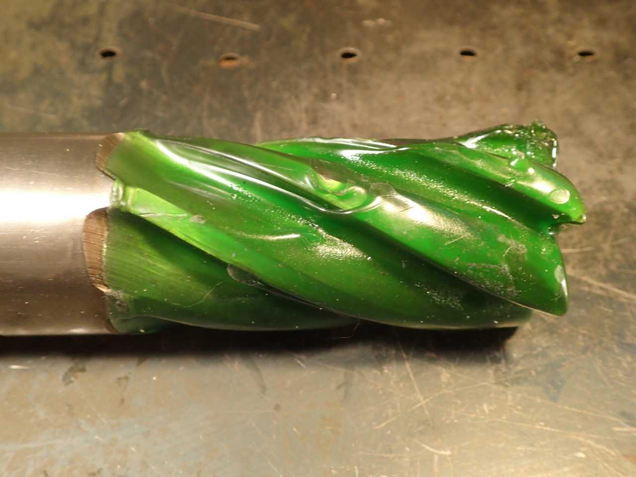 Weldon 2" Resharpened to 1.88" 6-Flute End Mill: 3-3/4" LOC, 2" Shank, USA Made - MILLING TOOLS