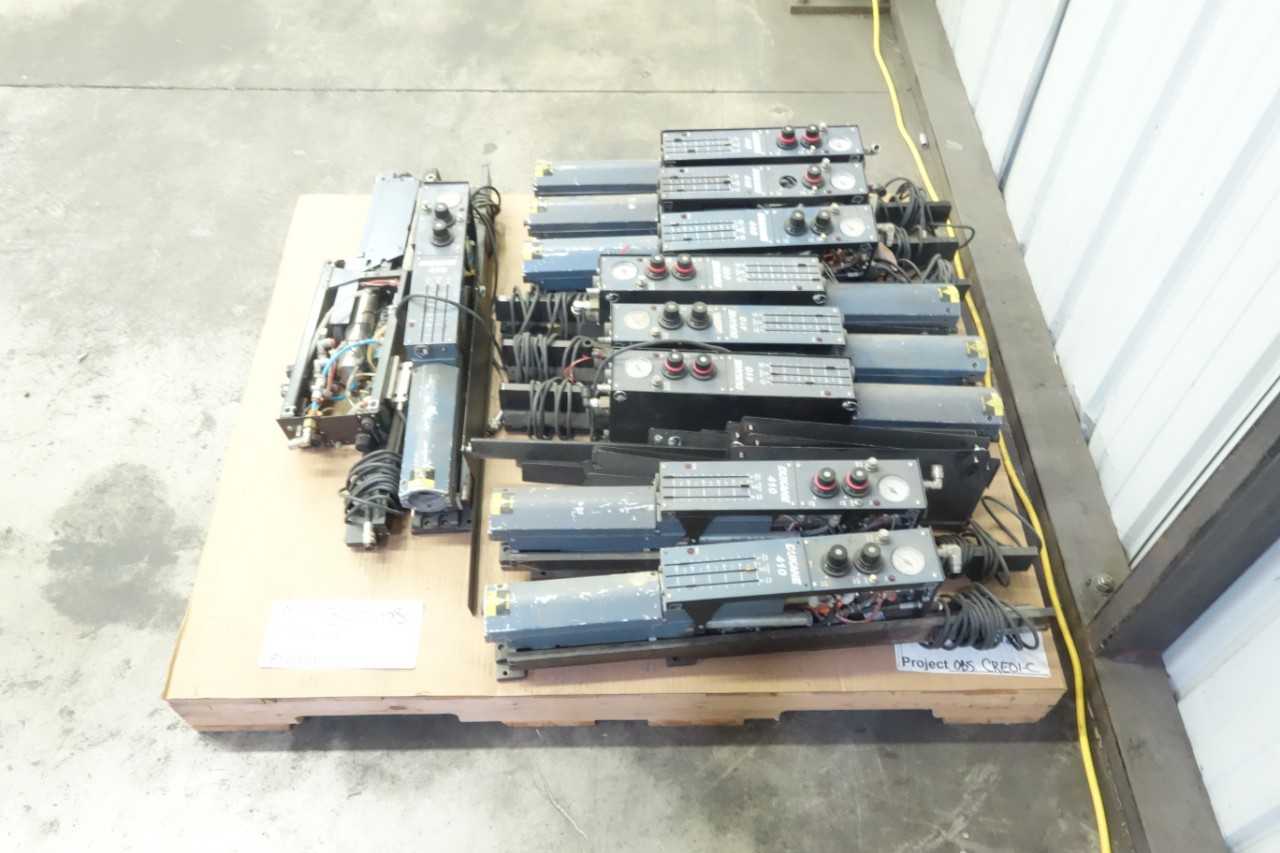 LOT OF 9 DUKANE 410 ULTRASONIC THRUSTER PRESS MULTIPROCESS WELDERS - LAB & SCIENTIFIC