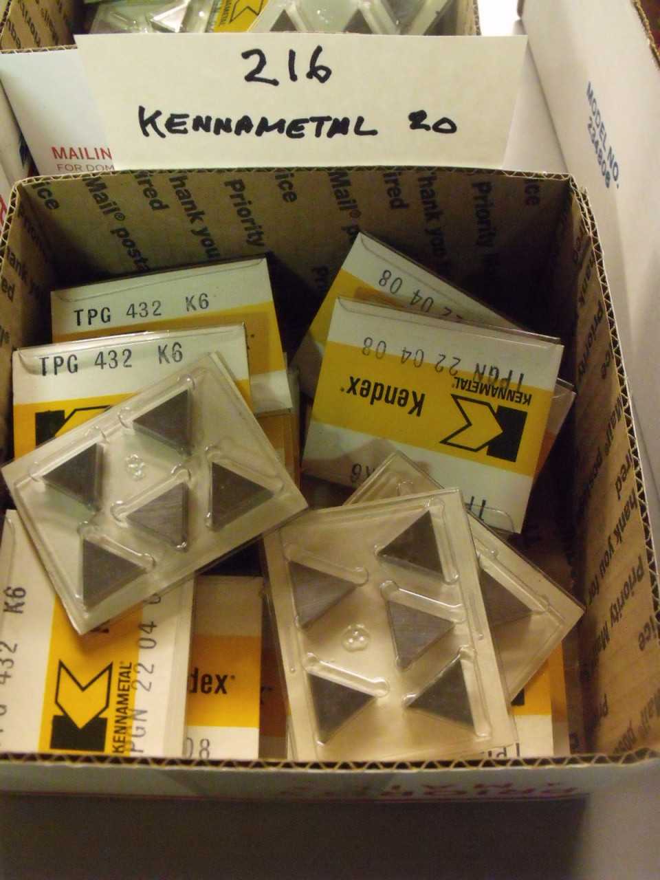 New Kennametal Carbide Inserts 20 Boxes - MACHINING ACCESSORIES & TOOLING