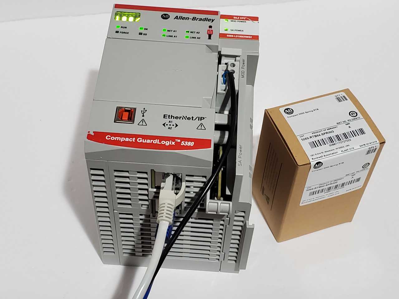 Allen Bradley CompactLogix 5069-L3100ERMS2 Plus Brand new 5069-RTB64 Spring - AUTOMATION & CONTROLS