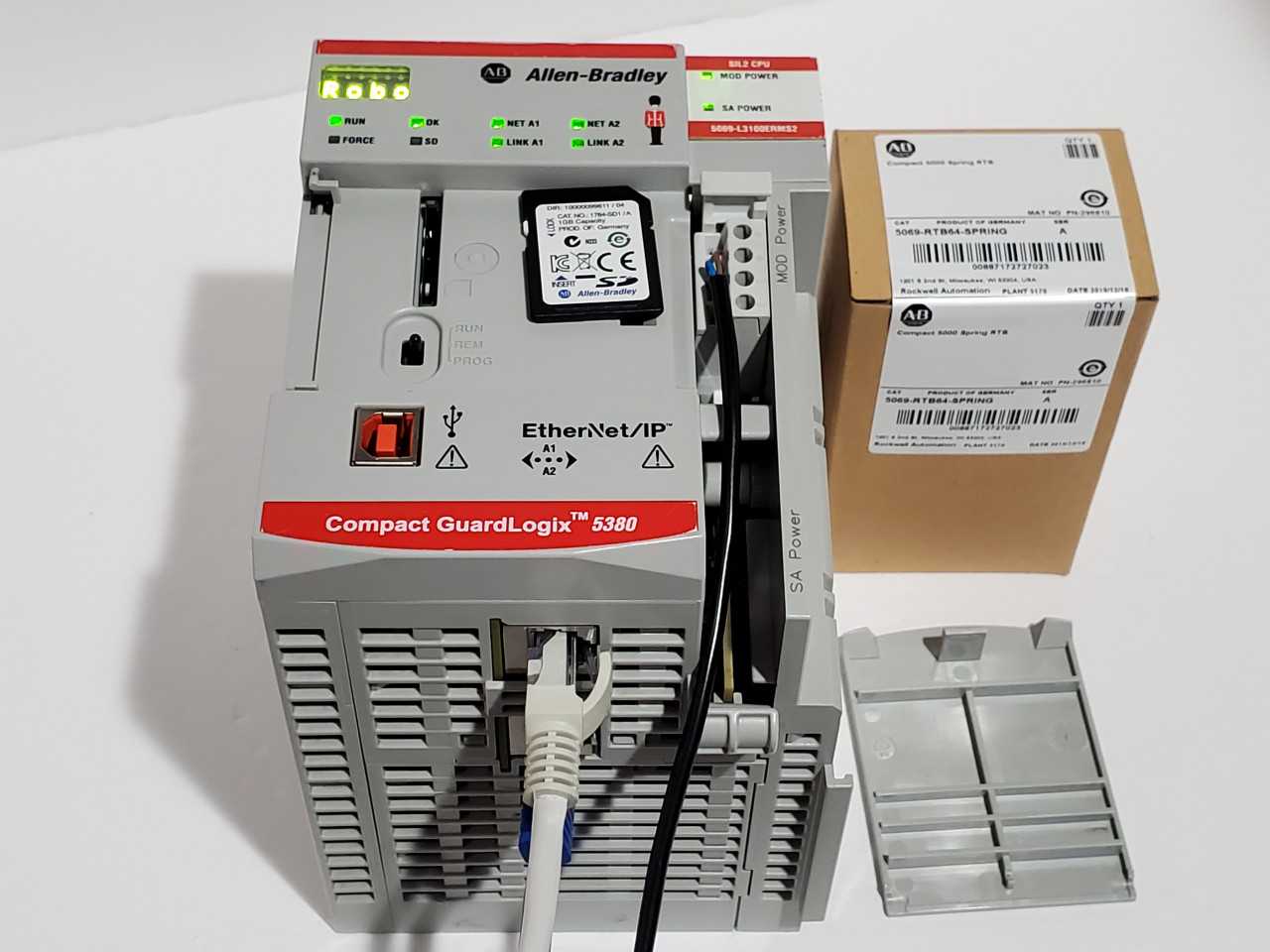 Allen Bradley CompactLogix 5069-L3100ERMS2 Plus Brand new 5069-RTB64 Spring - AUTOMATION & CONTROLS