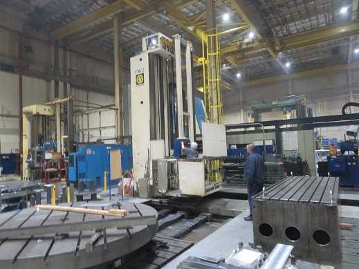 Giddings & Lewis CNC Floor Type Boring Mills on Same Bed (2) Lot - MACHINING ACCESSORIES & TOOLING