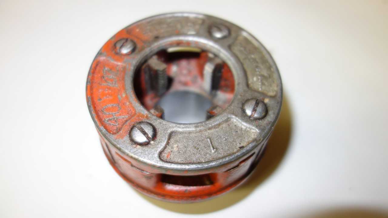 LOT OF 3 RIDGID 1 IN DIE HEADS - ELECTRIC POWER TOOLS