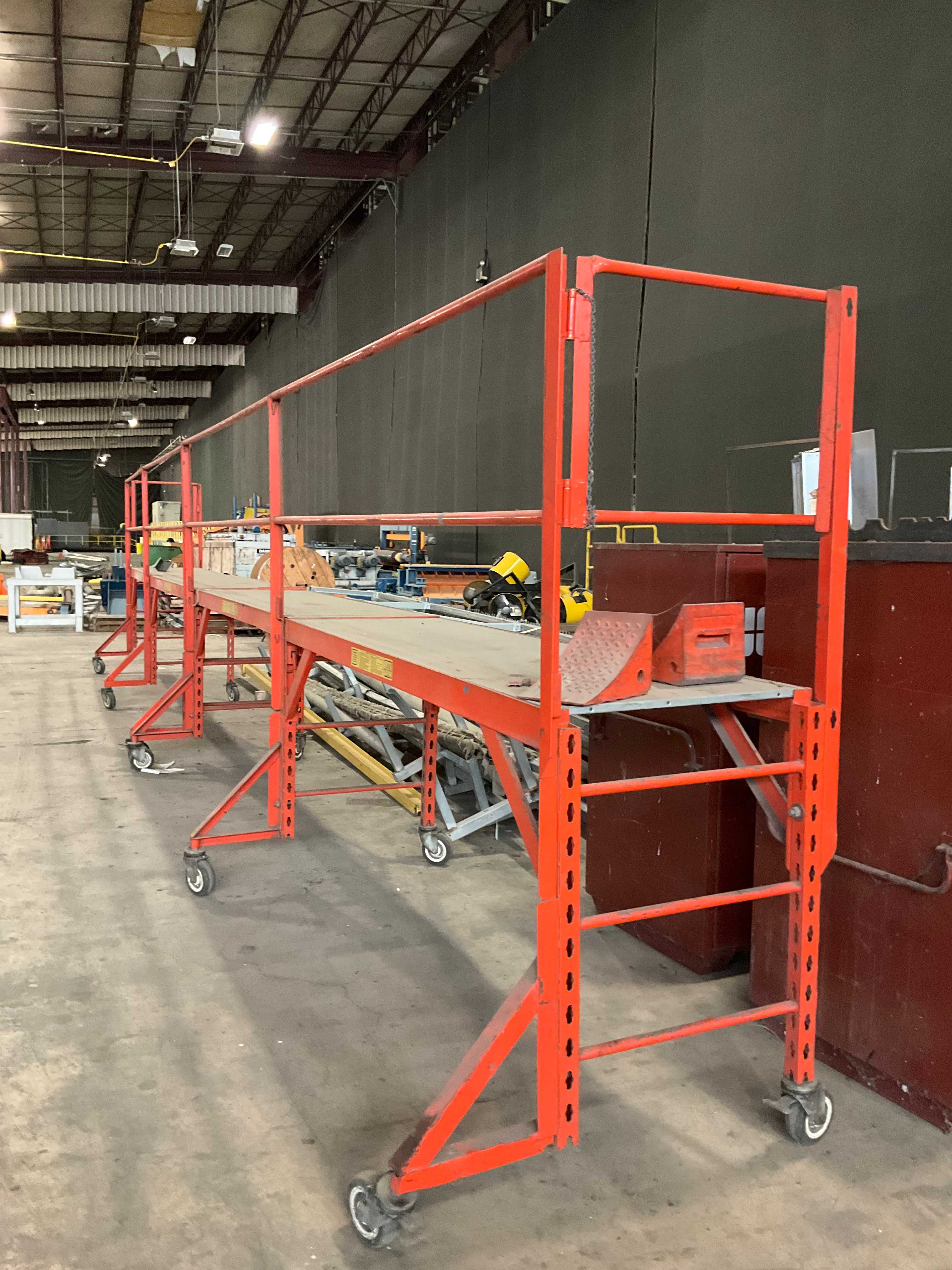 QTY 5 - GENERAL STEEL PRODUCTS GENTEX MOBILE WORK PLATFORM - PLATFORMS