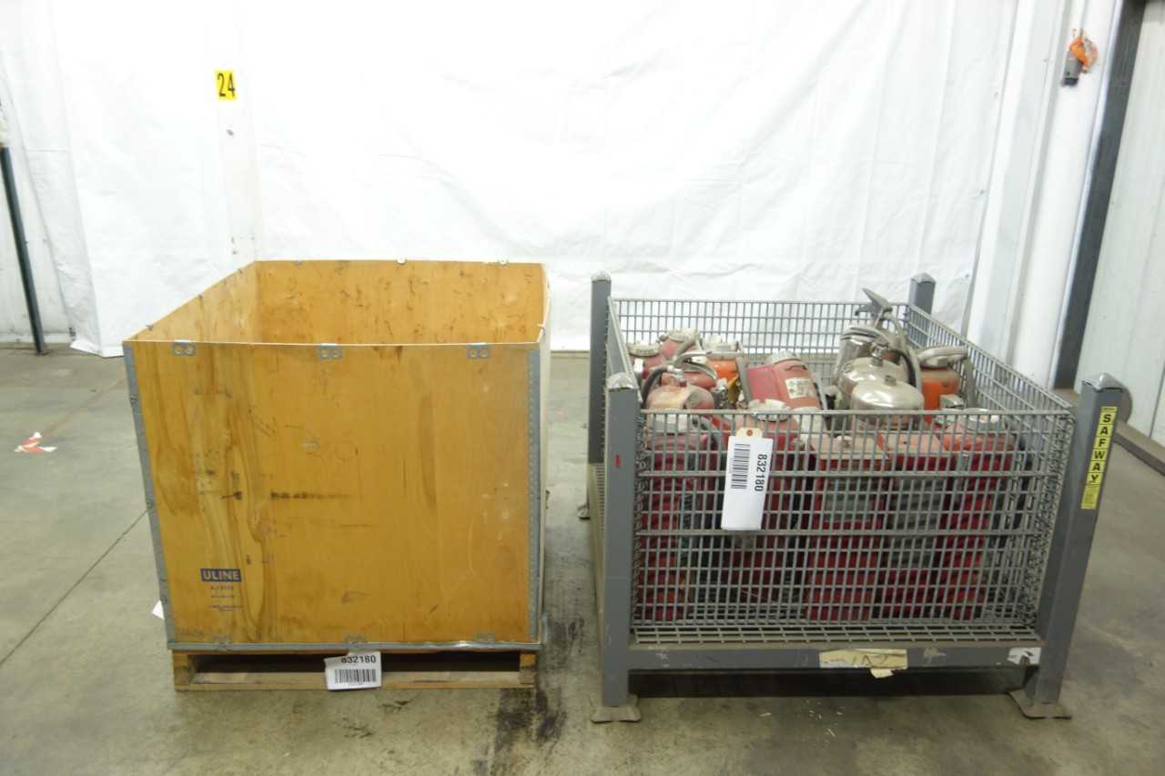 2 CRATES OF FIRE EXTINGUISHERS - SAFETY EQUIPMENT