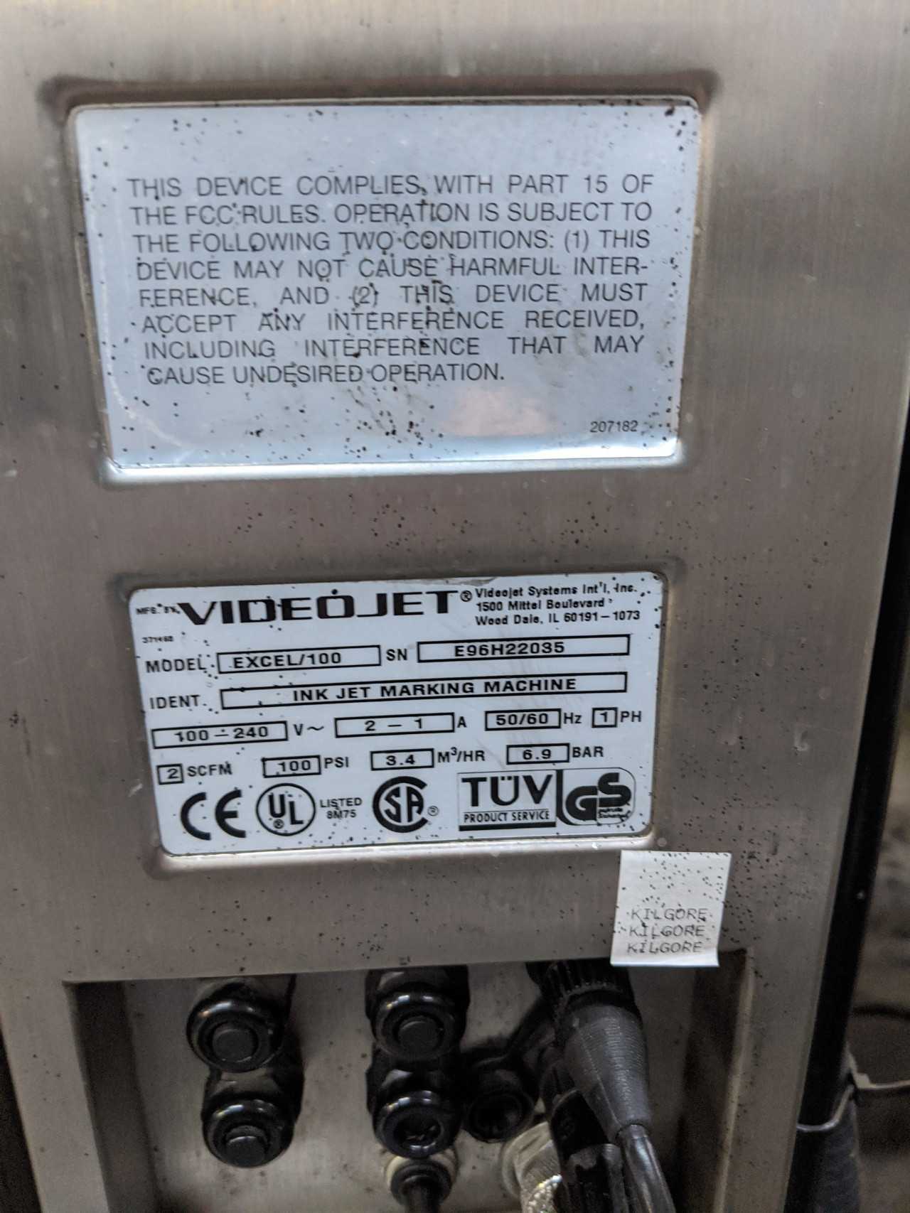 VideoJet Excel 100 Ink Jet Marking Machine Printer - PACKAGING
