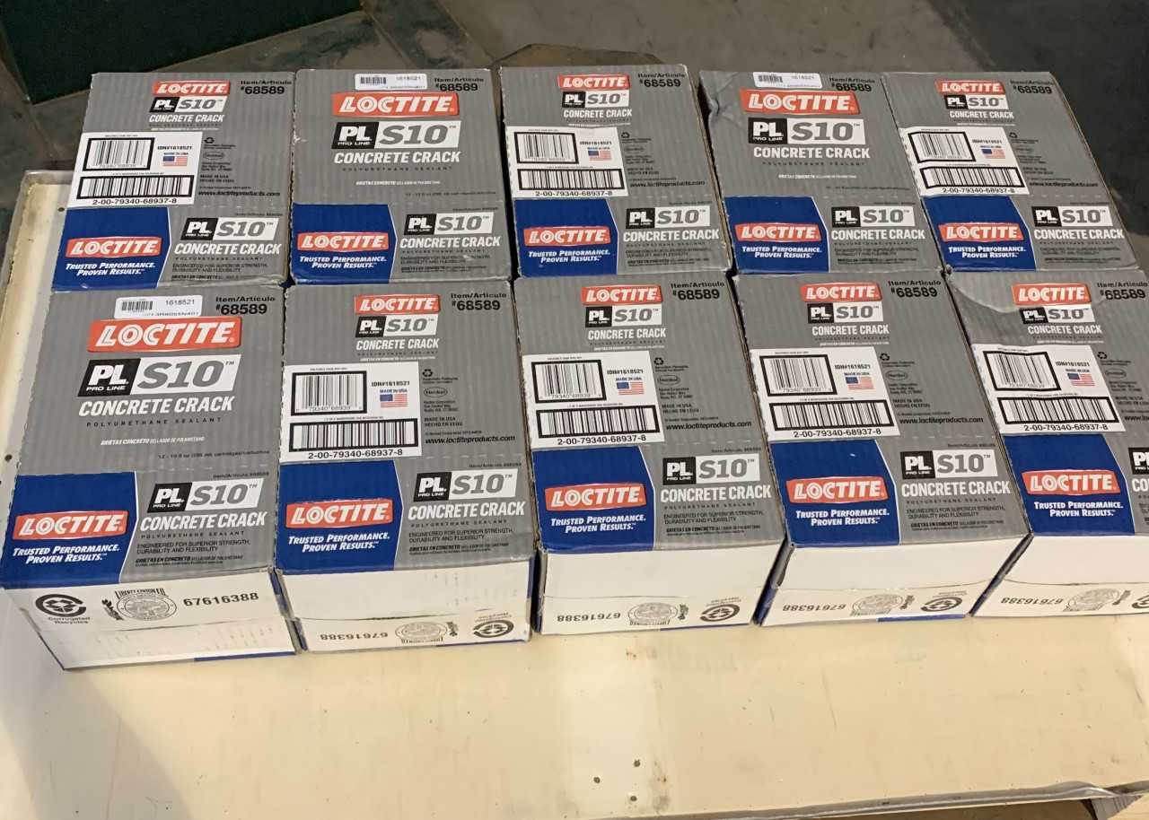 LOT OF 10 BOXES LOCTITE PL S10 CONCRETE CRACK SEALANT #68589 - ELECTRIC POWER TOOLS