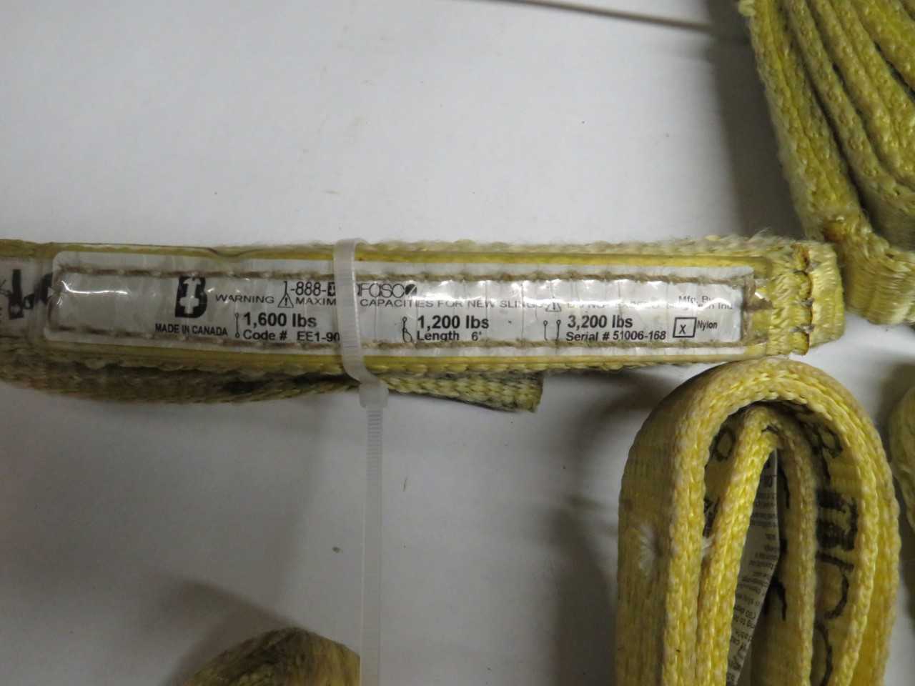 LOT OF 9 BRAFASCO EE1-901 1600 LBS. SLING - LIFTING EQUIPMENT