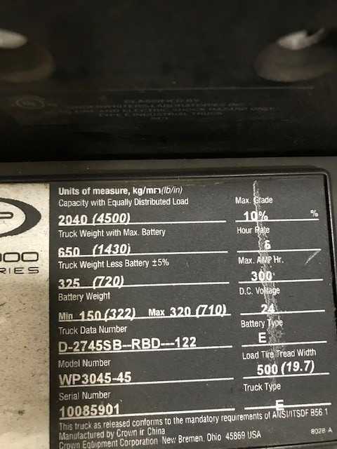 2018 Crown WP3045-45 walkie pallet jack Livermore CA - MANUAL PALLET JACKS