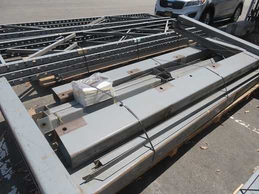 Pallet rack, LOT, all grey colored sections only - MISCELLANEOUS