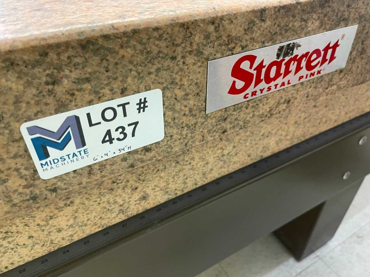 Starrett 6' x 4' x 34" Granite Inspection Table - ELECTRIC POWER TOOLS