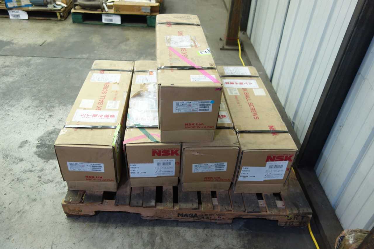 LOT OF 5 NSK W8005Z-240YKI-C7N-01 BALL SCREW ASSEMBLIES - MACHINING ACCESSORIES & TOOLING