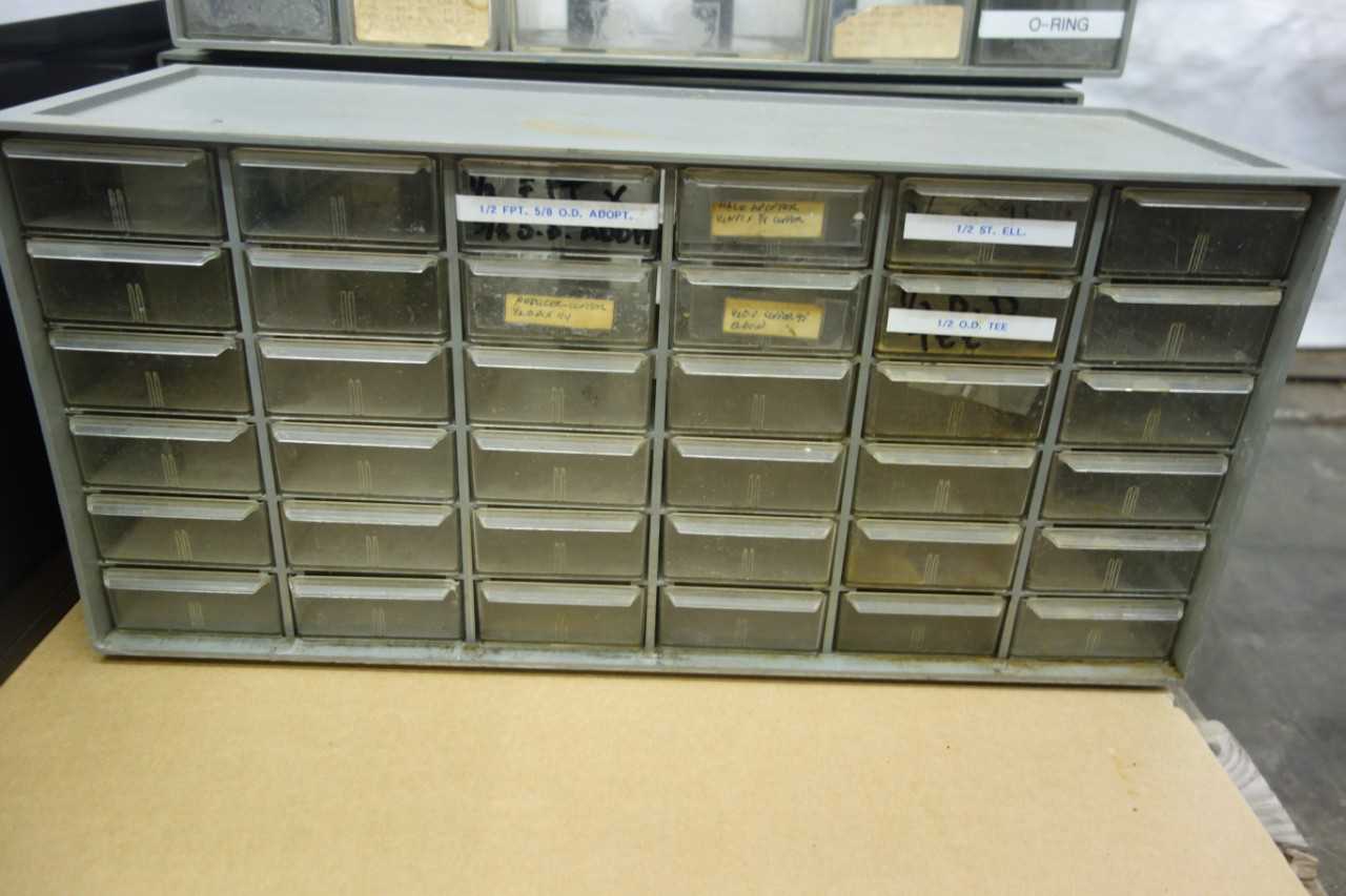 PALLET OF ASSORTED SMALL PARTS CABINETS - TOOL STORAGE
