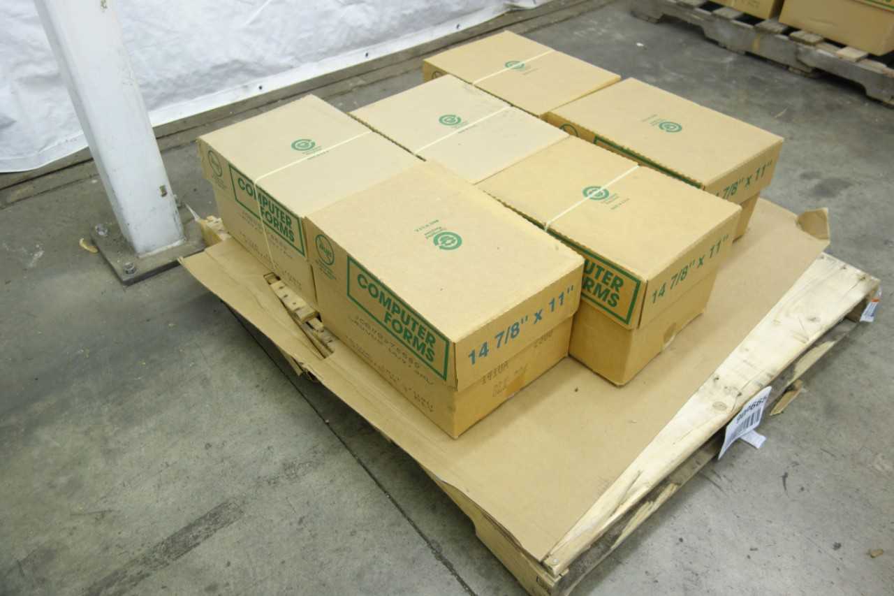 LOT OF 6 COMPUTER FORMS 14-7/8 IN X 11 IN PRINTER PAPER - ELECTRIC POWER TOOLS