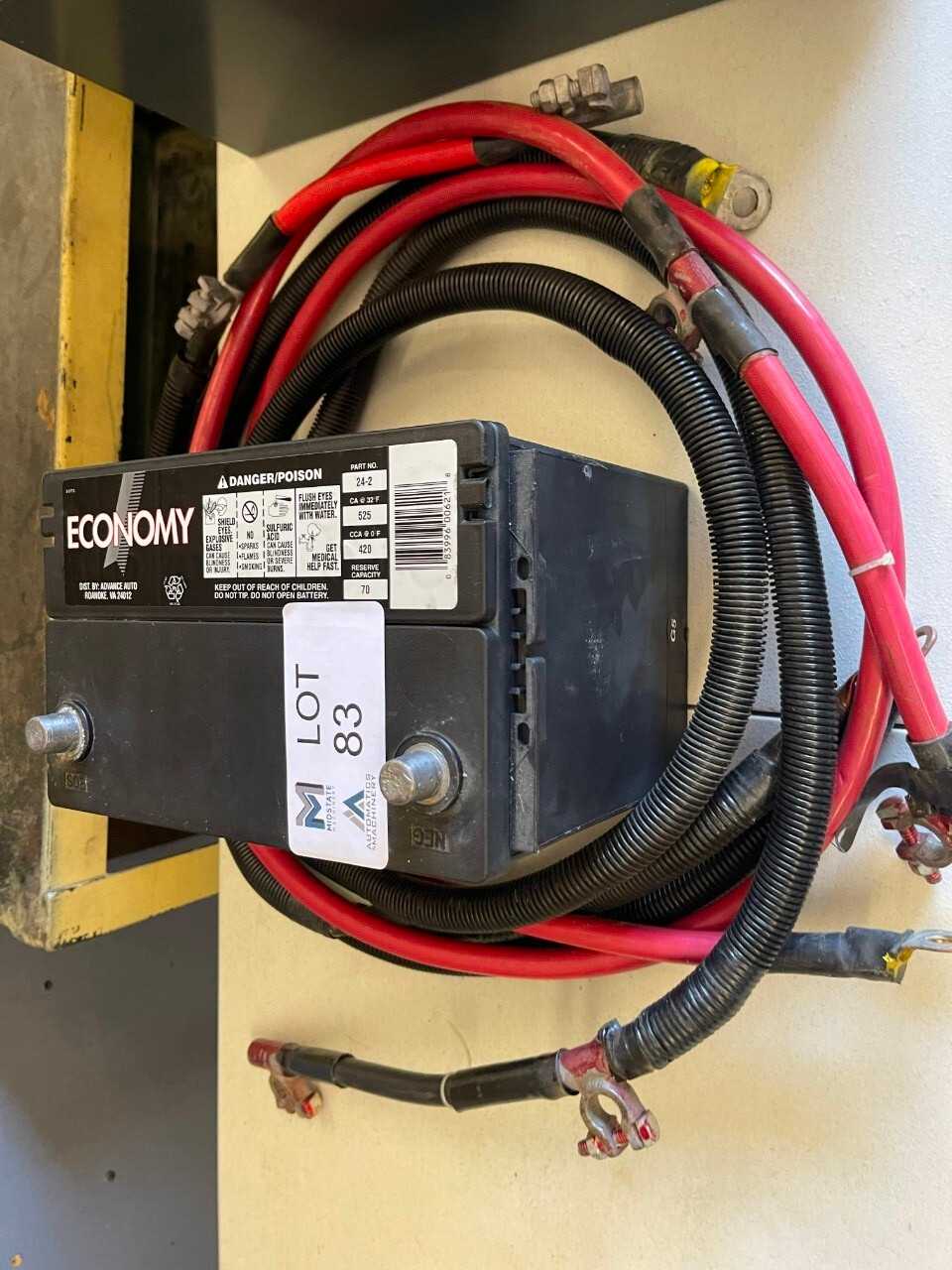 12 Volt Battery w/cables - ELECTRICAL COMPONENTS