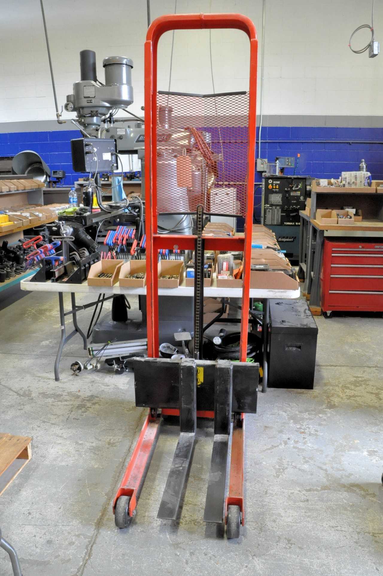 Wesco Model SFL-64-25, 1,000-Lbs. x 64" Lift Capacity Portable Lift Cart, S/n 89785 - FORKLIFTS