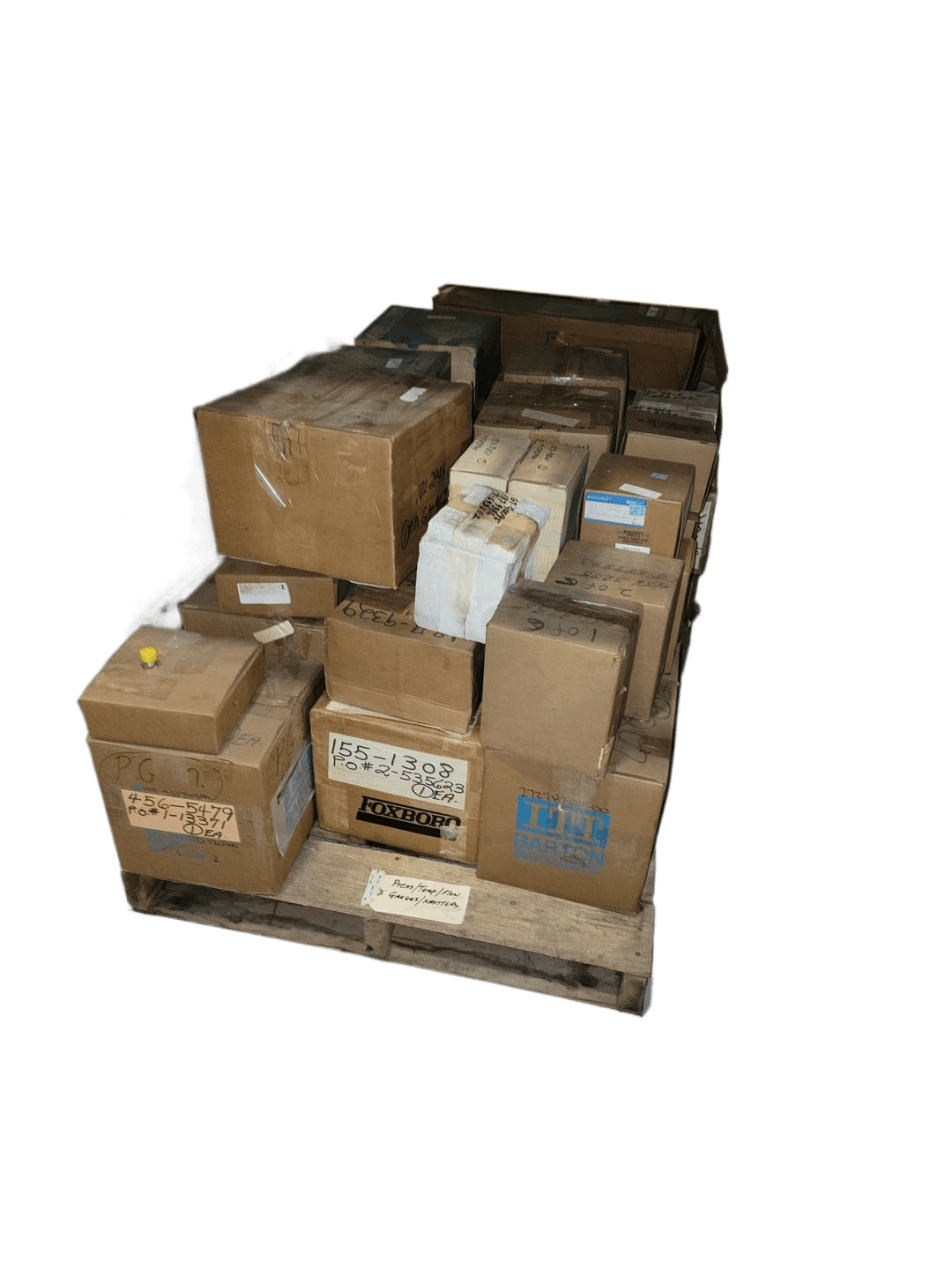 LEVEL PRESSURE/TEMPERATURE FLOW GAUGES, TRANSMITTERS, SWITCHES QTY 3 PALLETS - INDUSTRIAL PARTS