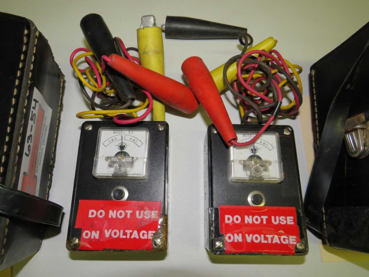 LOT OF 2 MOTOR ROTATION TESTER MODEL 50 - ELECTRIC POWER TOOLS
