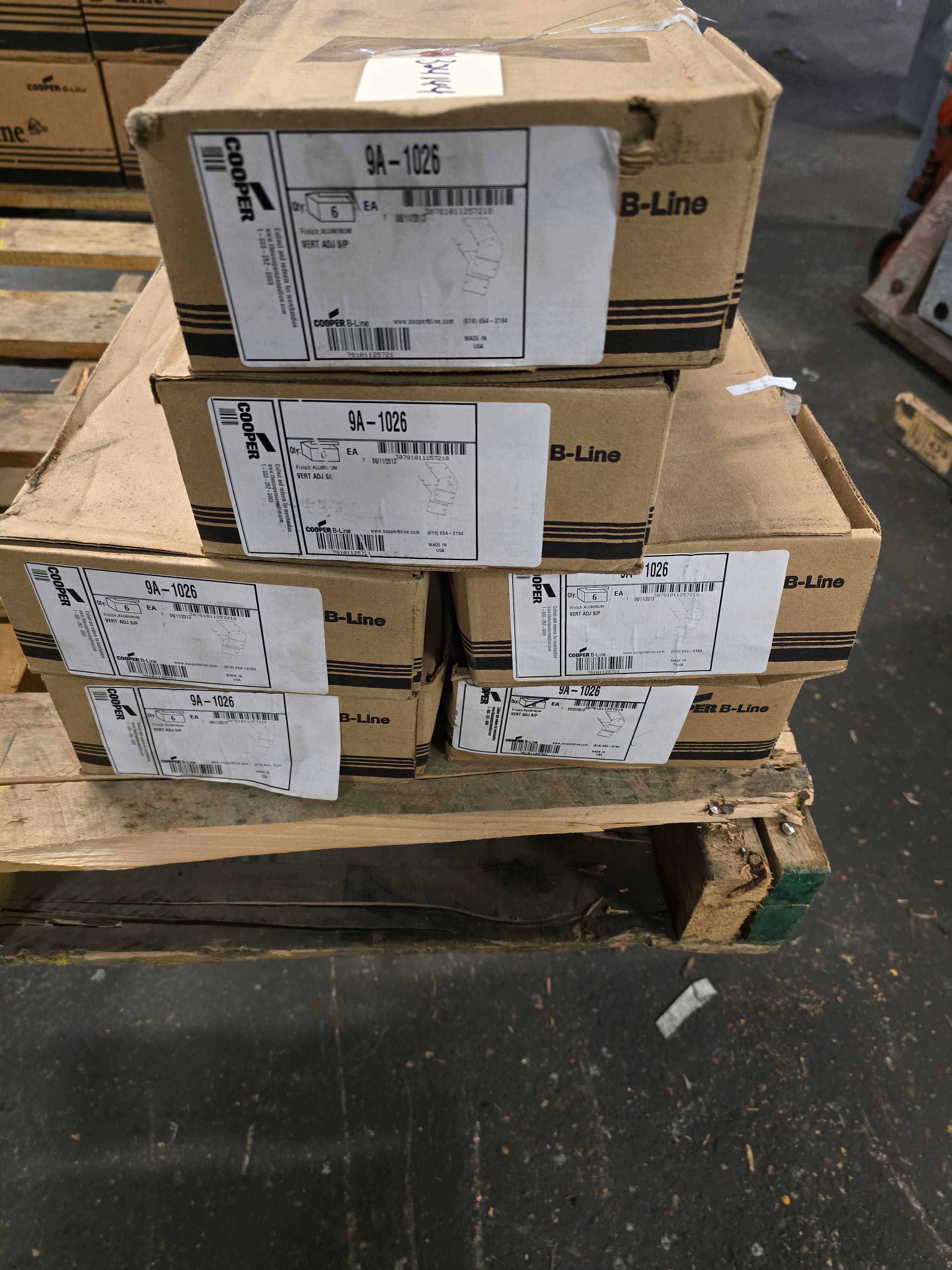LOT OF 6 BOXES OF COOPER 9A-1026 VERT ADJ S/P - INDUSTRIAL PARTS LOT OF 6 BOXES OF COOPER 9A-1026 VERT ADJ S/P - INDUSTRIAL PARTS