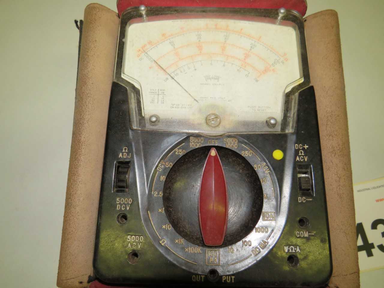 TRIPLETT MODEL 630-PLK OHMMETER - ELECTRICAL COMPONENTS