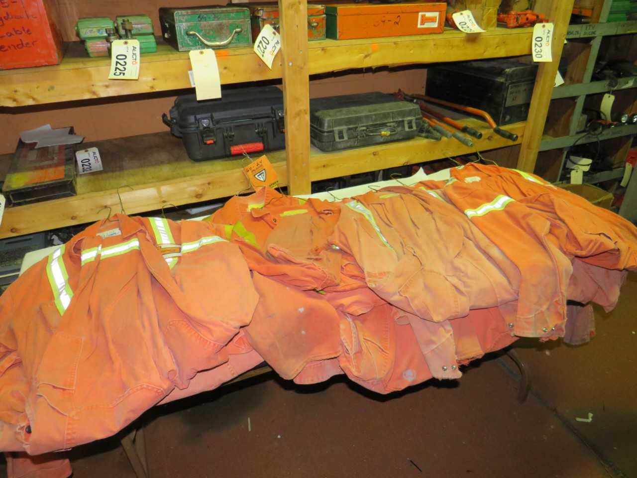 LOT OF 10 ASSORTED FLAME RESISTANT COVERALLS - SAFETY EQUIPMENT