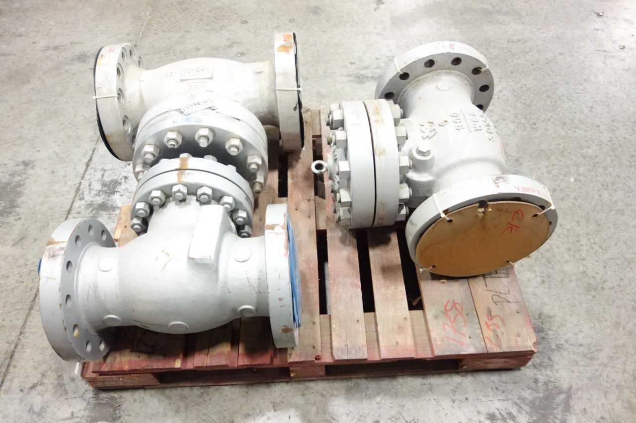 LOT OF 3 ASSORTED 6" CHECK VALVES - CHECK VALVE