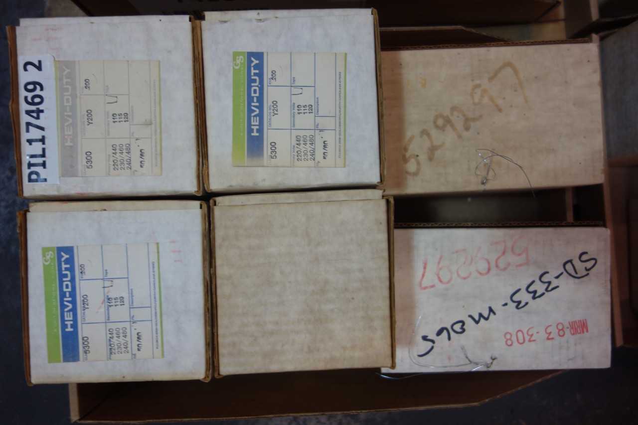 LOT OF GS GENERAL SIGNAL Y200 HEVI-DUTY 1PH 200VA 240/480V-AC 120V-AC VOLTAGE TRANSFORMER - CONTROL TRANSFORMERS