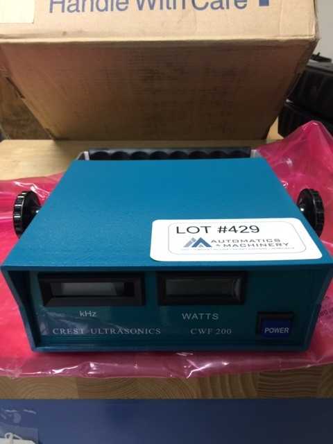 Crest Ultrasonics CWF 200 Frequency Meter - MISCELLANEOUS Crest Ultrasonics CWF 200 Frequency Meter - MISCELLANEOUS