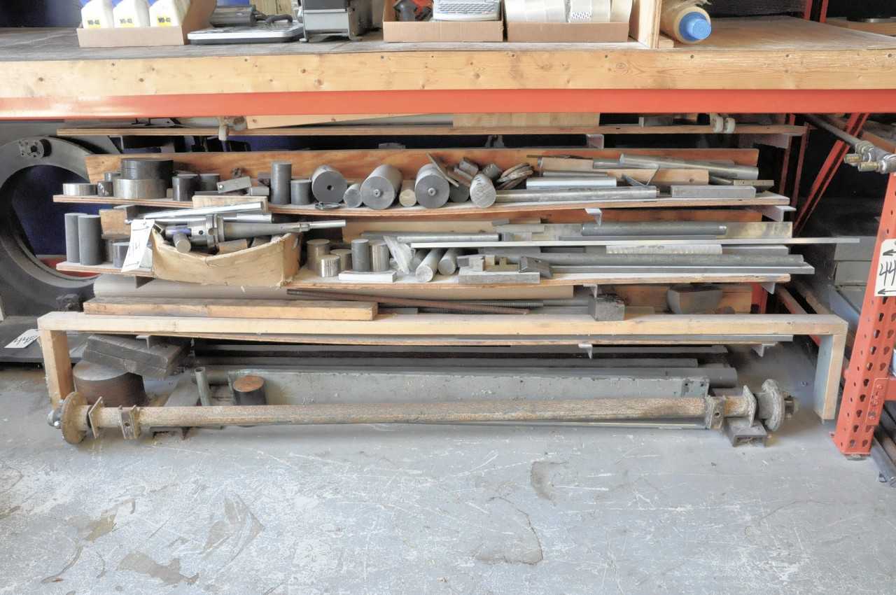 Lot-Various Metal Stock with Rack
