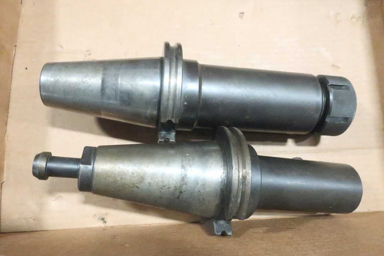 LOT OF ASSORTED CAT50 TOOL HOLDERS - ELECTRIC POWER TOOLS