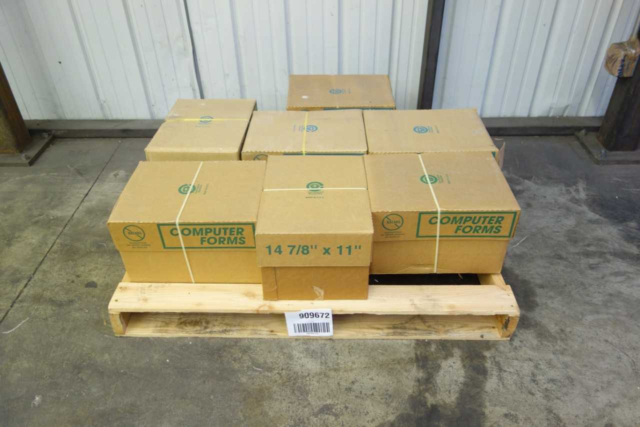 LOT OF 7 COMPUTER FORMS 14-7/8 IN X 11 IN PRINTER PAPER - ELECTRIC POWER TOOLS