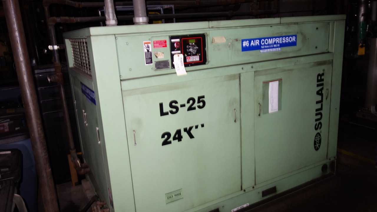 SULLAIR LS25-150 AIR COMPRESSOR 200HP 46K HOURS - AIR COMPRESSORS