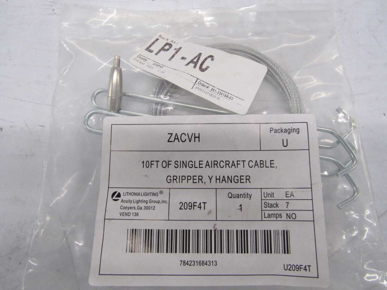 Quantity of 40x ZACVH Cable/Wire/Cord/Outlets - ELECTRICAL COMPONENTS