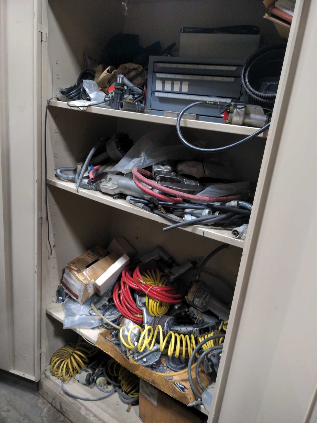 2 CABINETS OF PNEUMATIC TOOLS/ MRO - MISCELLANEOUS