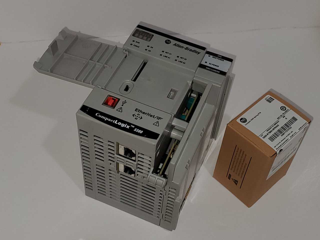 Allen Bradley CompactLogix 5069-L340ERM Plus Brand new 5069-RTB64 Spring - AUTOMATION & CONTROLS