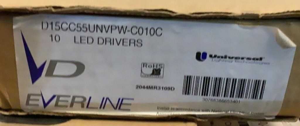 (Approximately 65) Assorted LED Drivers Everline - LIGHTING