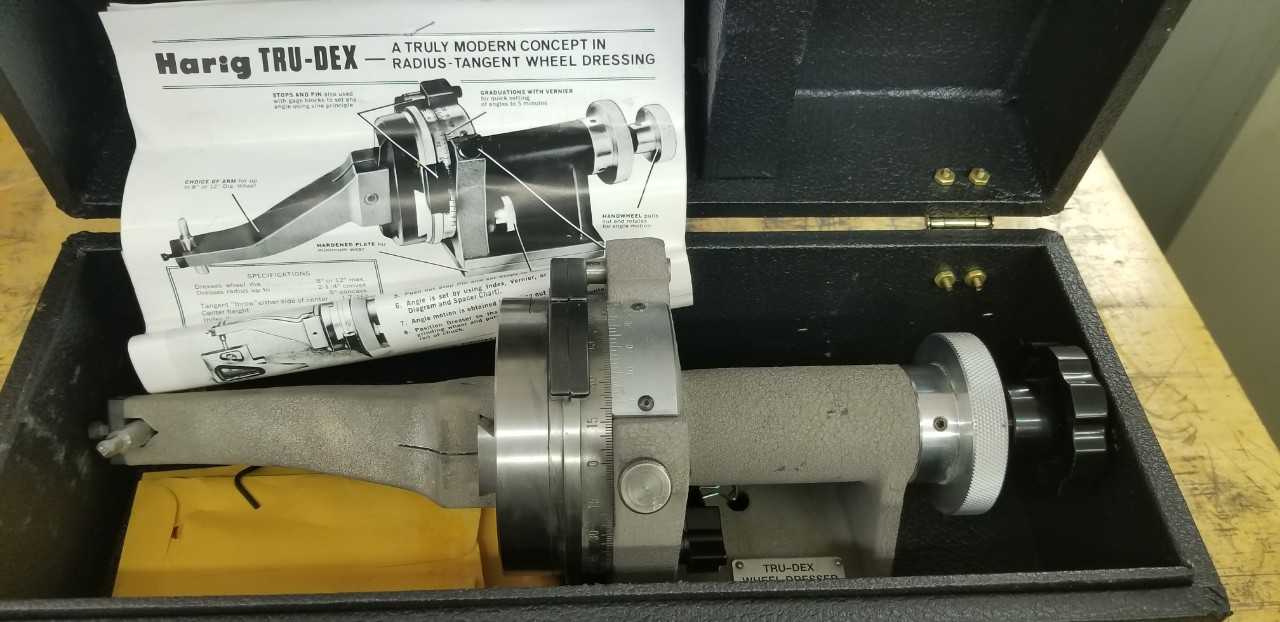 Harig Tru-Dex Radius Targent Wheel Dresser - GRINDING MACHINE PARTS