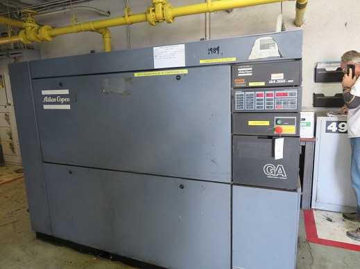 Atlas Copco Air Compressor, 75 HP, model GA355-125 - AIR COMPRESSORS