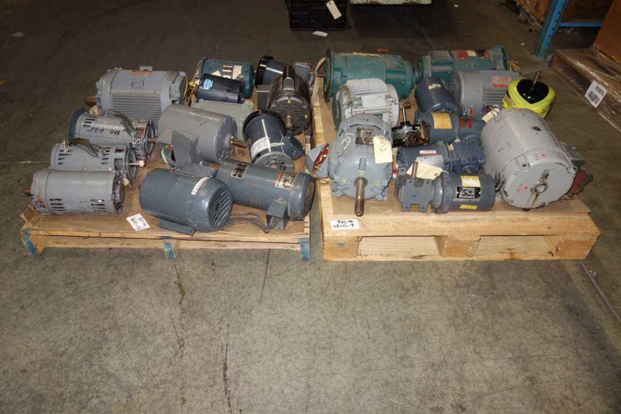 2 PALLETS OF ASSORTED MOTORS - ELECTRIC MOTORS