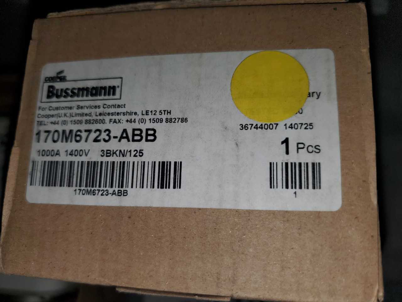 170M6723-ABB - 10000A, 1400V FUSE QTY. 2 - AUTOMATION & CONTROLS